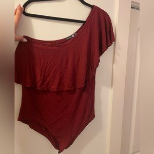 One shoulder bodysuit